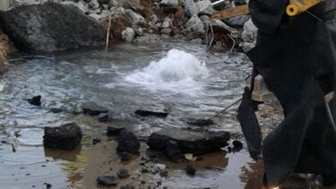 Perforan línea de 54 pulgadas y ciudad capital se quedó sin agua