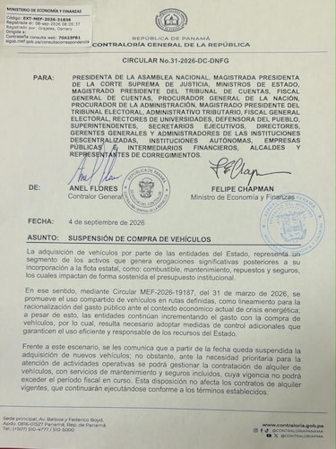 MEF pidió desde marzo suspender compra de vehículos, pero entidades ignoraron la medida