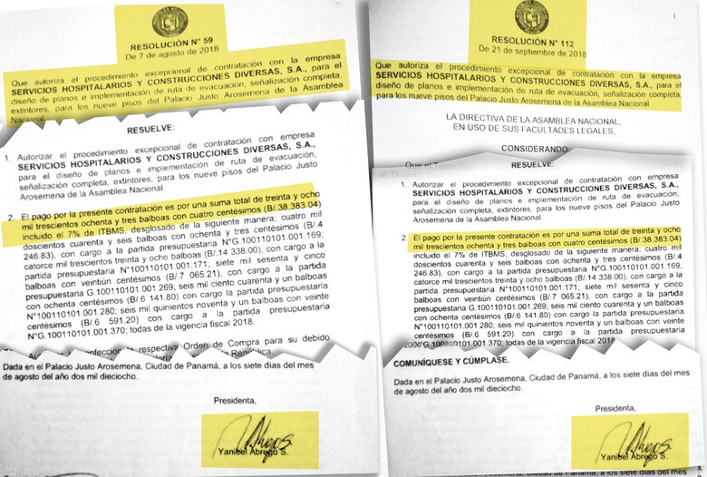 Yanibel Ábrego otorgó millones de dólares en contratos directos