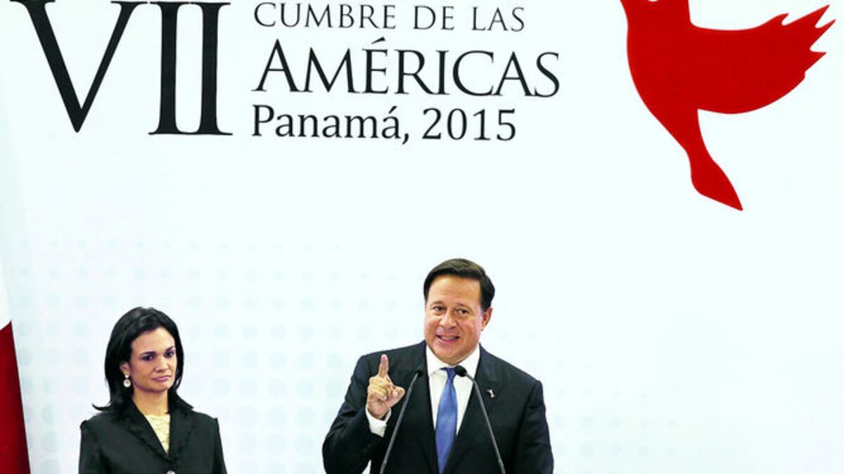 El presidente Juan Carlos Varela clausuró ayer la VII Cumbre de las Américas en presencia de su vicepresidenta y canciller, Isabel de Saint Malo de Alvarado.