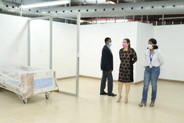Centro de atención de Covid-19, listo para funcionar