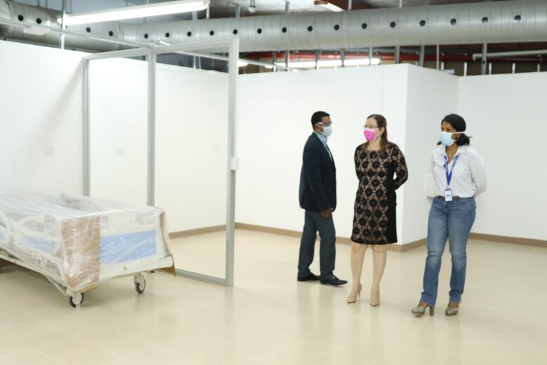 Centro de atención de Covid-19, listo para funcionar