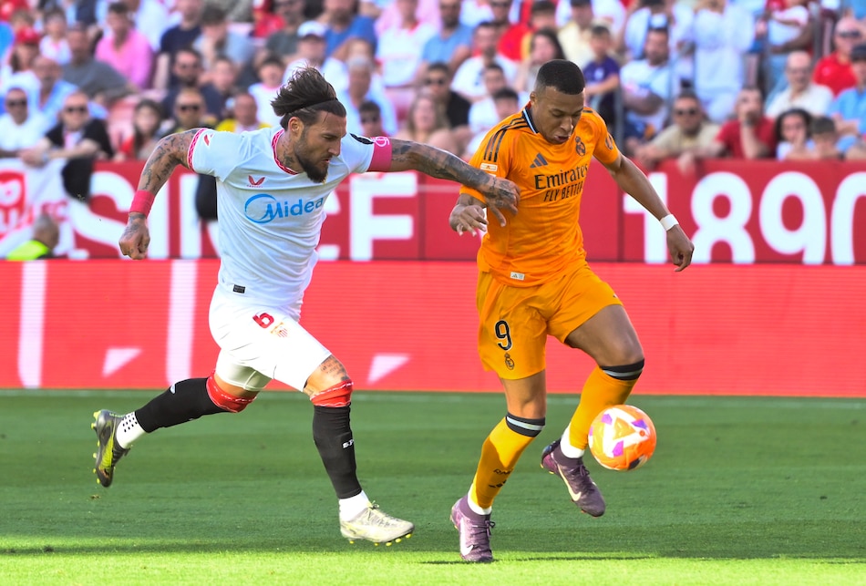Mbappé apunta al Pichichi y el Real Madrid gana en Sevilla