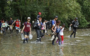 10 mil 31 migrantes han cruzado el Darién en  11 días de febrero    
