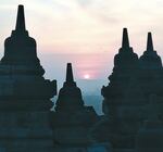 Amanecer en Borobudur