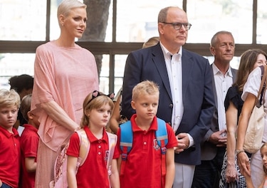 Los hijos de Charlene y Alberto de Mónaco en su primer día de escuela