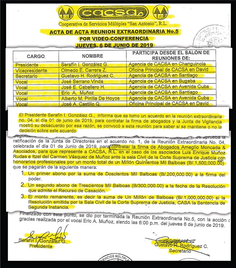 Presidente de Cacsa es desmentido por abogada Edna Ramos