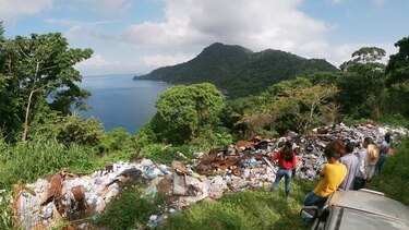 Autoridades evalúan condición del vertedero de la isla de Taboga