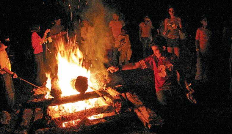 La tradición de acampar