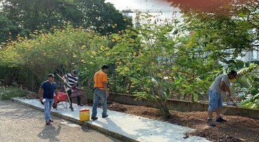 Residentes de La Cresta limpian su barrio durante siete horas