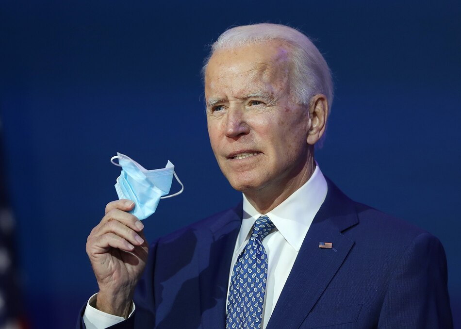 Joe Biden insta al uso de tapabocas para frenar el avance de la Covid-19