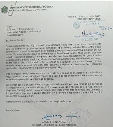 Universidad de Panamá suspende clases tras enfrentamientos entre manifestantes y antimotines