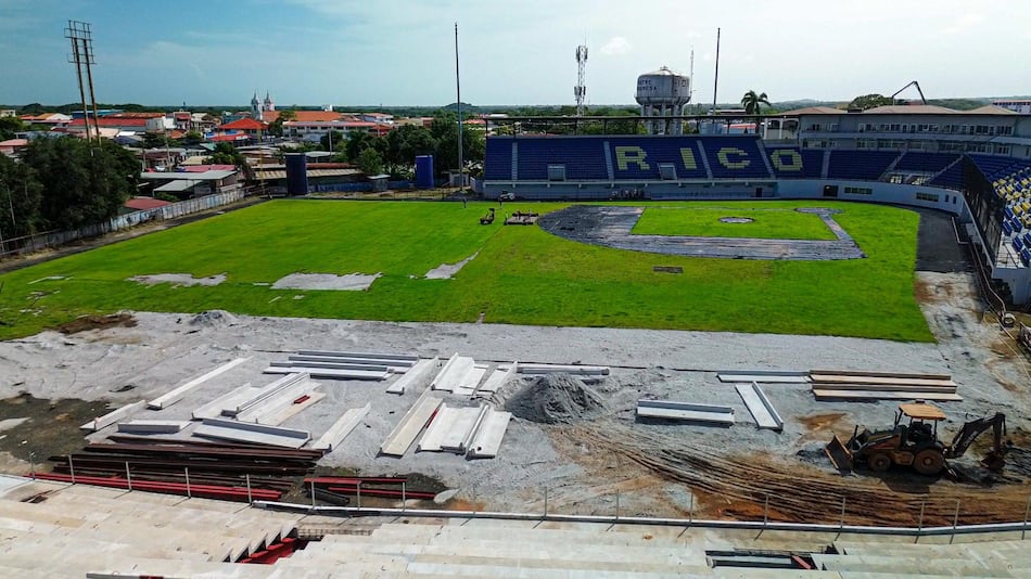 Estadio Rico Cedeño: luces perdidas y una obra en vilo