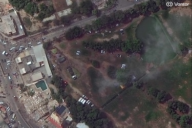 El campo de golf en La Guaira que era un símbolo de opulencia y ahora es el refugio ante la devastación por los terremotos en Venezuela