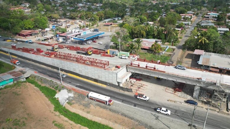 Viaducto que reemplazó el primer tramo del corredor de las playas tiene 31% de avance
