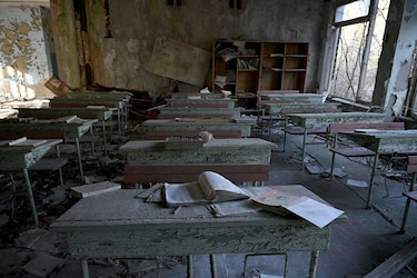 Imágenes de la zona de exclusión de Chernóbil 40 años después del accidente nuclear