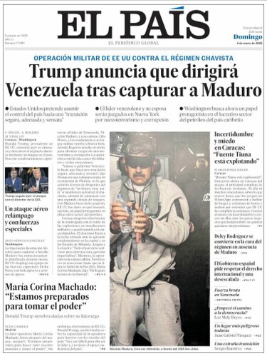 La foto de Nicolás Maduro esposado recorre el mundo tras su captura por Estados Unidos