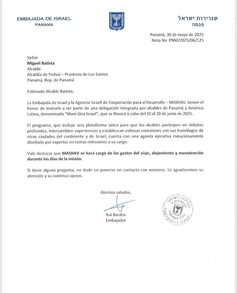 Egipto, Francia y Turquía: las rutas de los alcaldes y religiosos panameños para salir de Israel