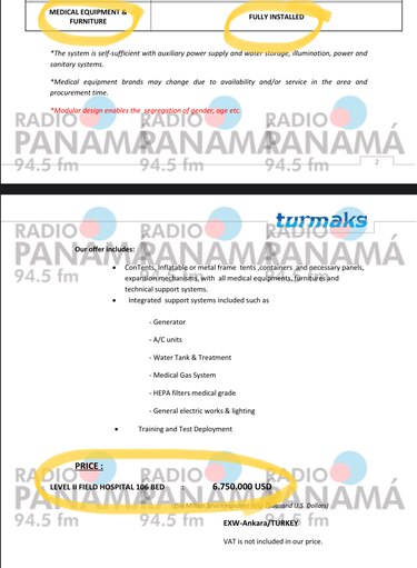 Por $7.5 millones, Turmaks hace hospitales modulares de 250 camas totalmente equipados