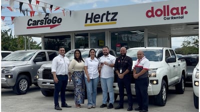 Entrega de flota Mitsubishi de Excel Panamá a Grupo Car Rental Service  