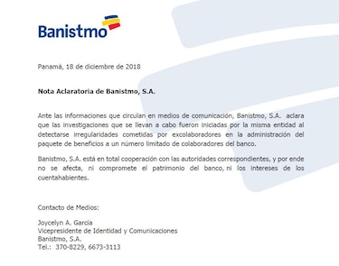 Capturan a 20 involucrados en presunto delito financiero contra Banistmo