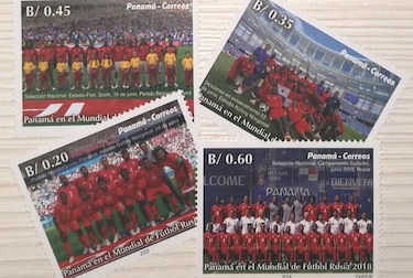Emiten sellos postales en honor a la selección mundialista de Panamá