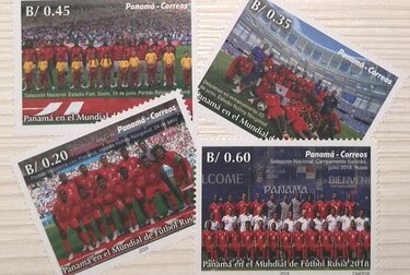 Emiten sellos postales en honor a la selección mundialista de Panamá