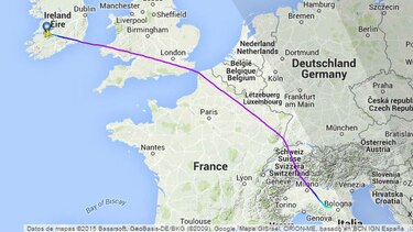 Avión de Martinelli viaja a Italia