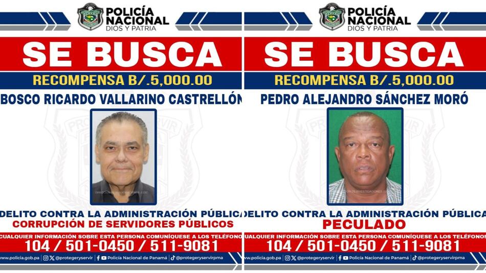 Ofrecen recompensa por Bosco Vallarino; exalcalde es requerido por corrupción y peculado