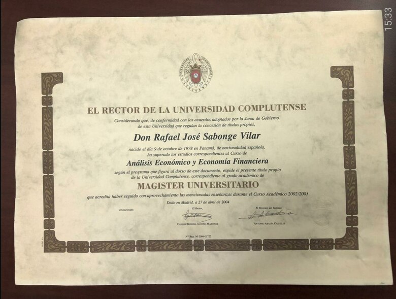 El ministro Rafael Sabonge reconoce que no tiene idoneidad, y la SPIA advierte de ‘infracciones penales’ a la ley