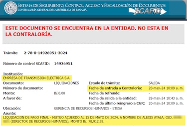 A más de $1.6 millones se eleva cifra de liquidaciones de Etesa