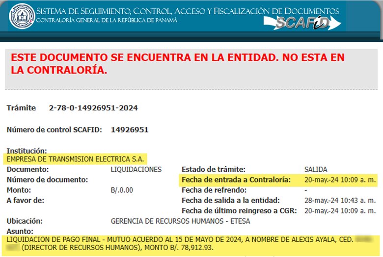 A más de $1.6 millones se eleva cifra de liquidaciones de Etesa