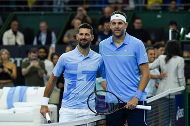 Juan Martín Del Potro recibió su último homenaje en una despedida junto a Novak Djokovic