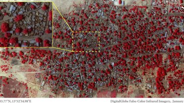 Imágenes por satélite muestran la destrucción causada por Boko Haram en Baga