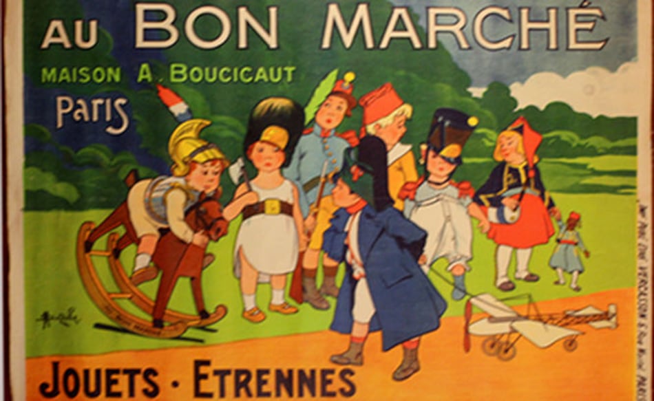 Muestra que retrata la historia de Francia a través de la publicidad