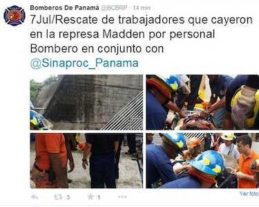 Accidente en represa Madden deja tres lesionados