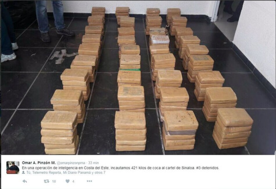 Policía Nacional decomisa 421 kilos de cocaína en casa de Costa del Este; hay tres detenidos