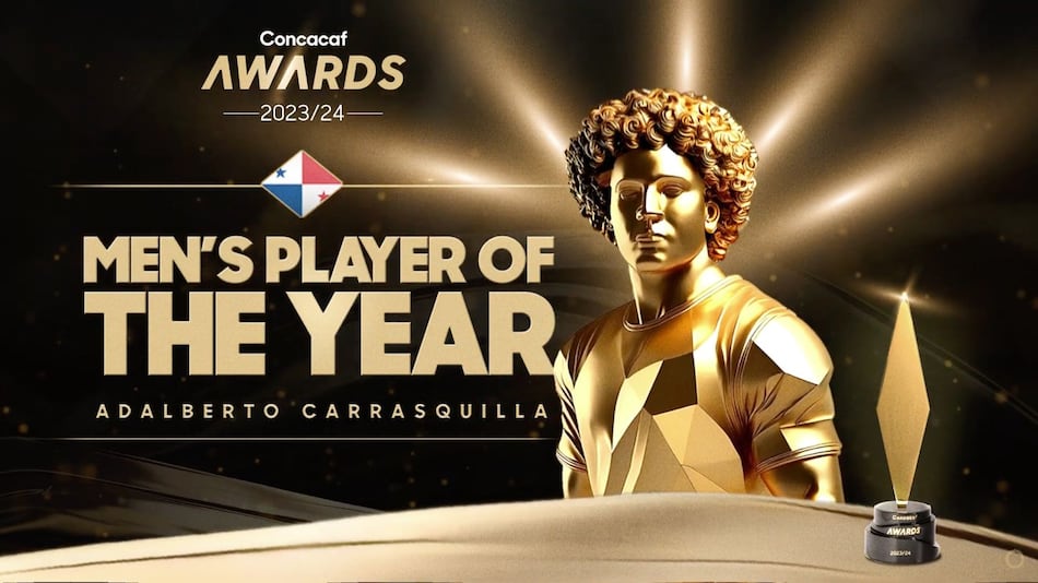 Adalberto Carrasquilla, orgullo panameño, recibe el premio a Jugador del Año de Concacaf 2023-2024