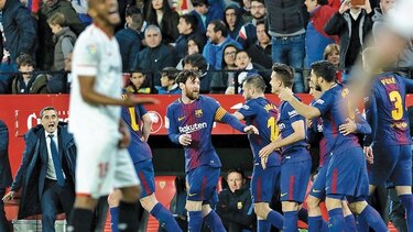 Messi aportó en el empate del Barcelona; Real, por su parte, goleó