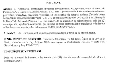 Metro de Panamá extiende contrato de mantenimiento de la Línea 2 hasta junio