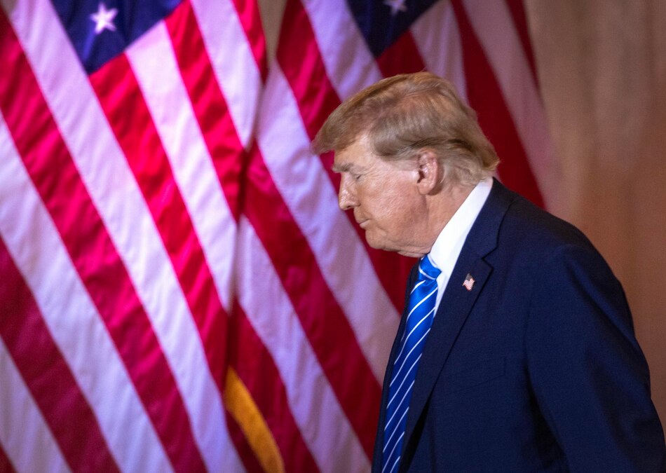 Donald Trump vota en persona en las primarias republicanas de Florida