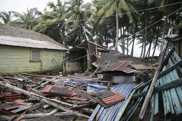 Casas dañadas y miles de evacuados por huracán Irma en Dominicana