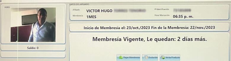 La inscripción en un gimnasio fue clave para la captura de Dangelo Ramírez Ramea