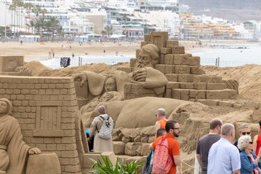 Belén de arena de las Palmas de Gran Canaria
