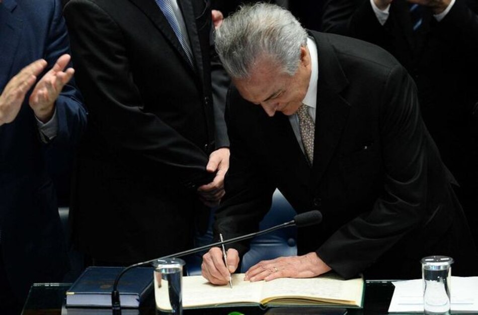 Michel Temer asumió la presidencia de Brasil