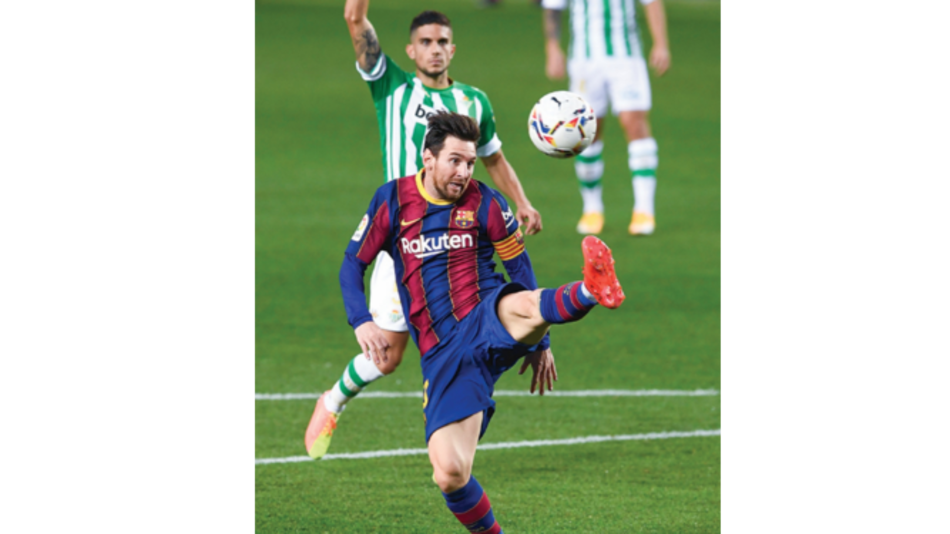 Messi impulsa al Barcelona en goleada ante el Real Betis