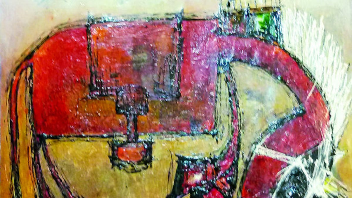 La ‘Expo Montenegro - arte en técnica mixta’ está compuesta por 18 pinturas. CORTESÍA