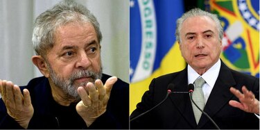 Popularidad de Michel Temer se hunde en Brasil y la de Lula da Silva crece
