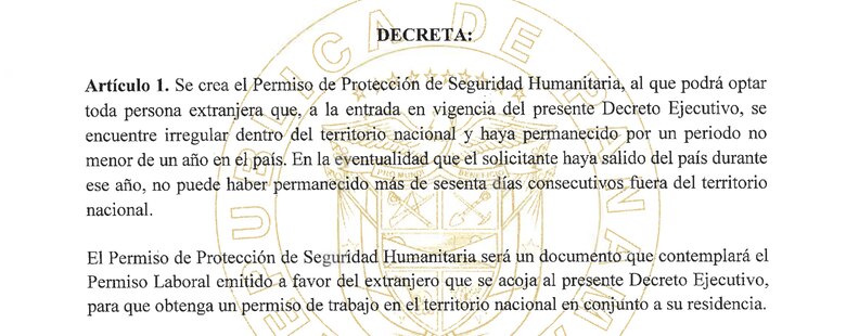 Panamá crea un permiso de protección ‘humanitaria’ que permite a los migrantes irregulares permanecer hasta por 8 años