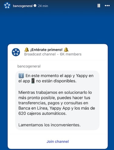 Yappy reportó problemas este viernes de carnaval; el servicio fue restablecido